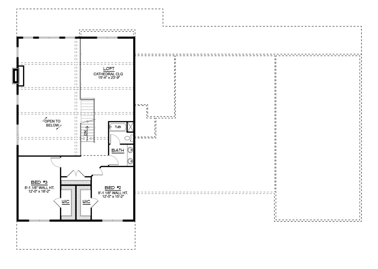 Secondary Image - Modern House Plan - 40256 - 2nd Floor Plan