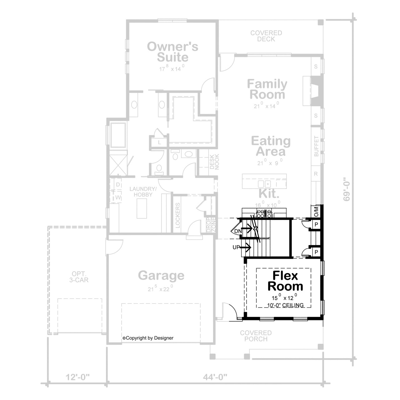 Craftsman House Plan - Maisy Creek 27409 - Optional Floor Plan