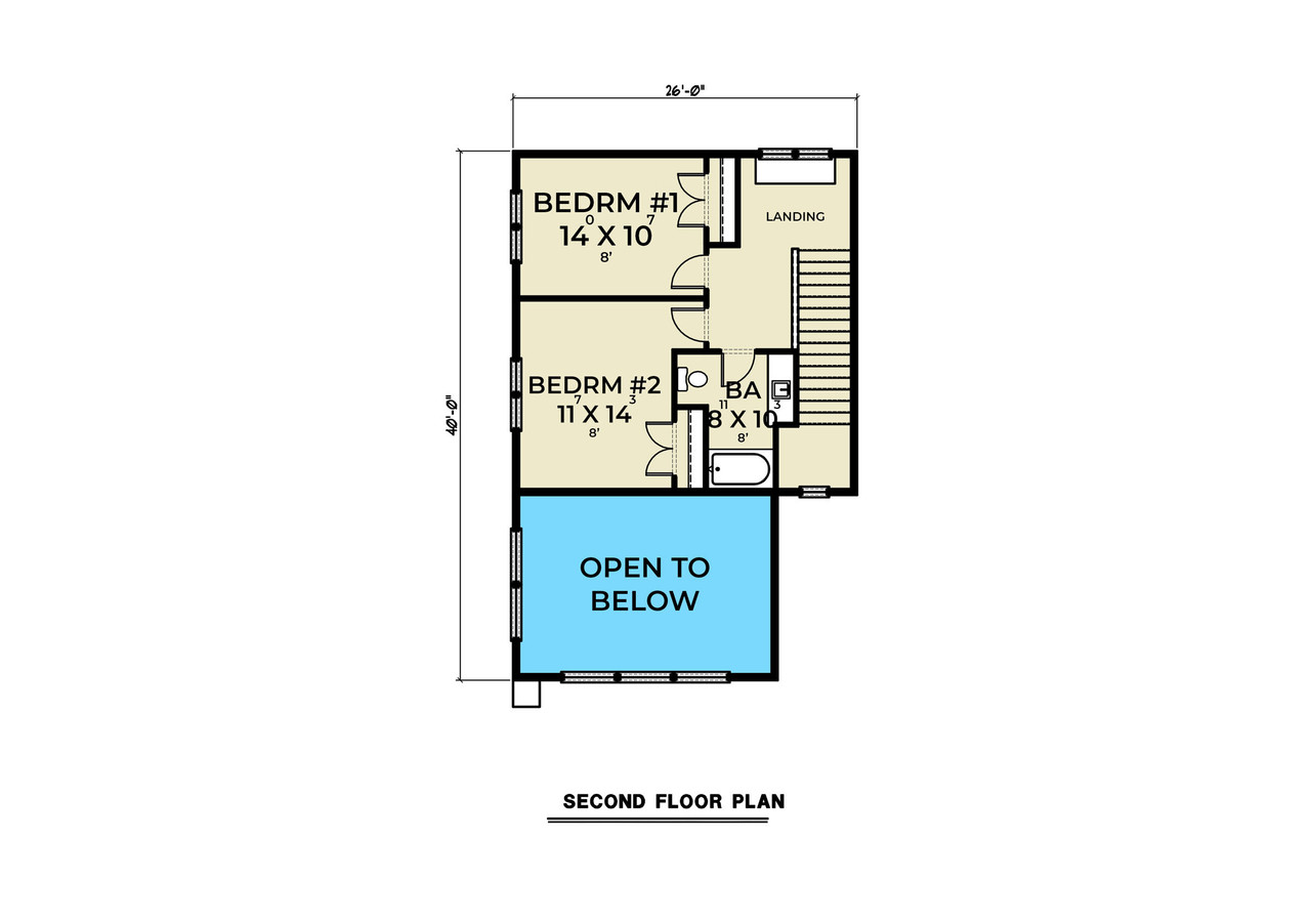 Secondary Image - Contemporary House Plan - 22649 - 2nd Floor Plan