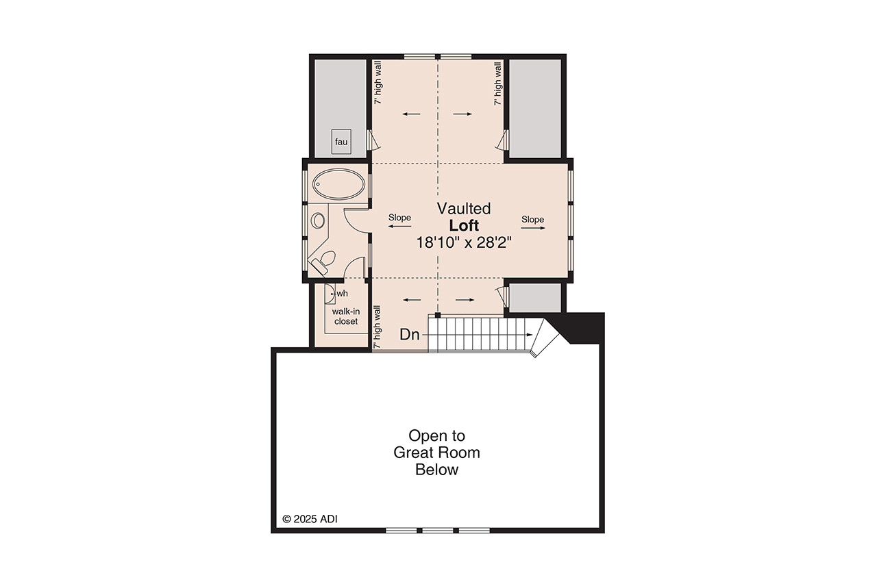Secondary Image - Country House Plan - Tulalip 33833 - 2nd Floor Plan
