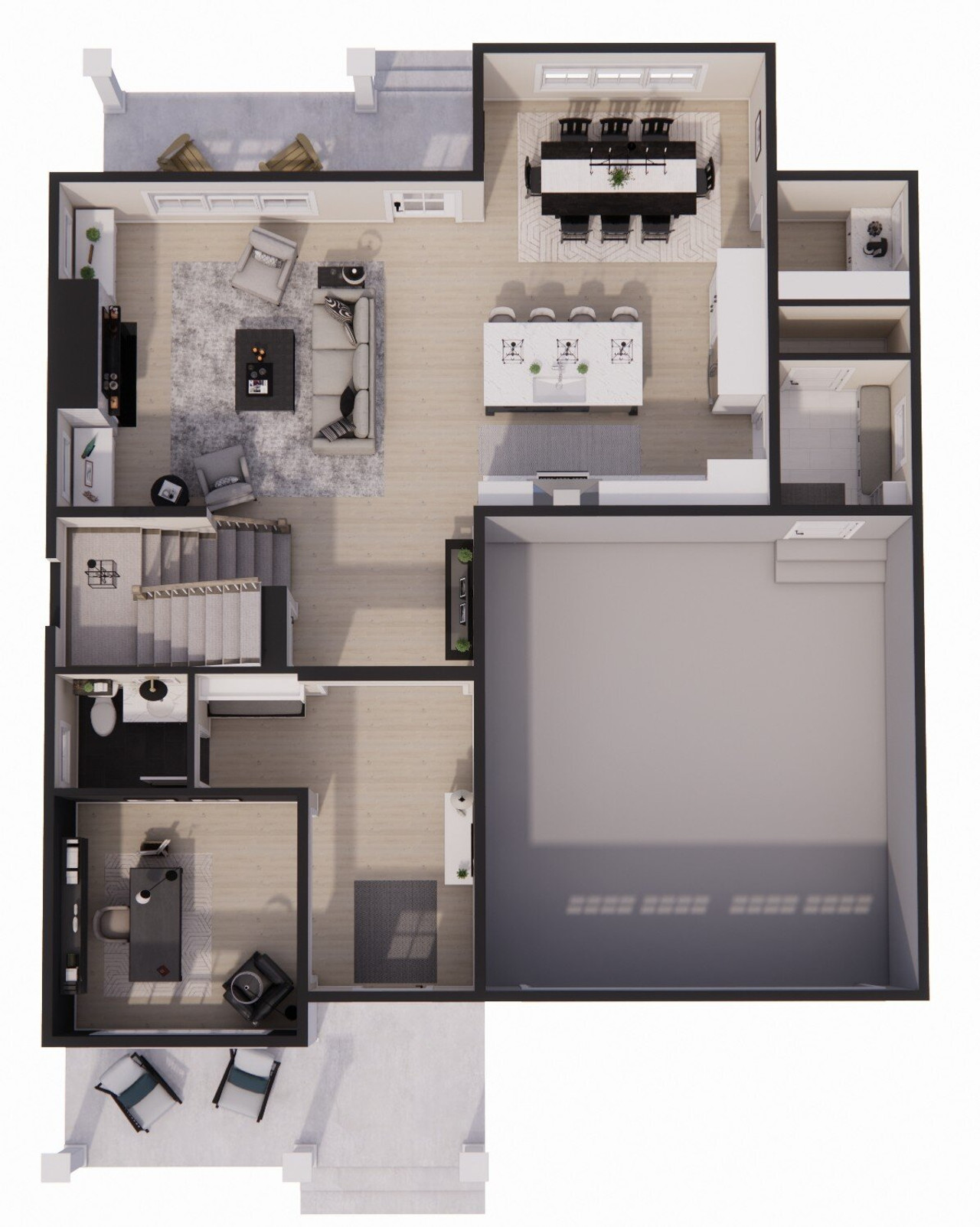 Bungalow House Plan - Red Cedar 76627 - 1st Floor Plan