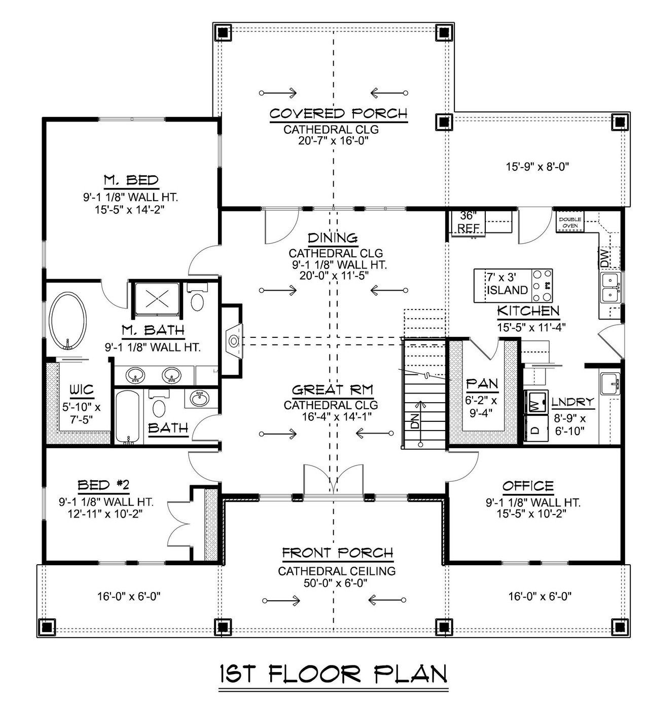 Ranch House Plan - 75228 - Optional Floor Plan