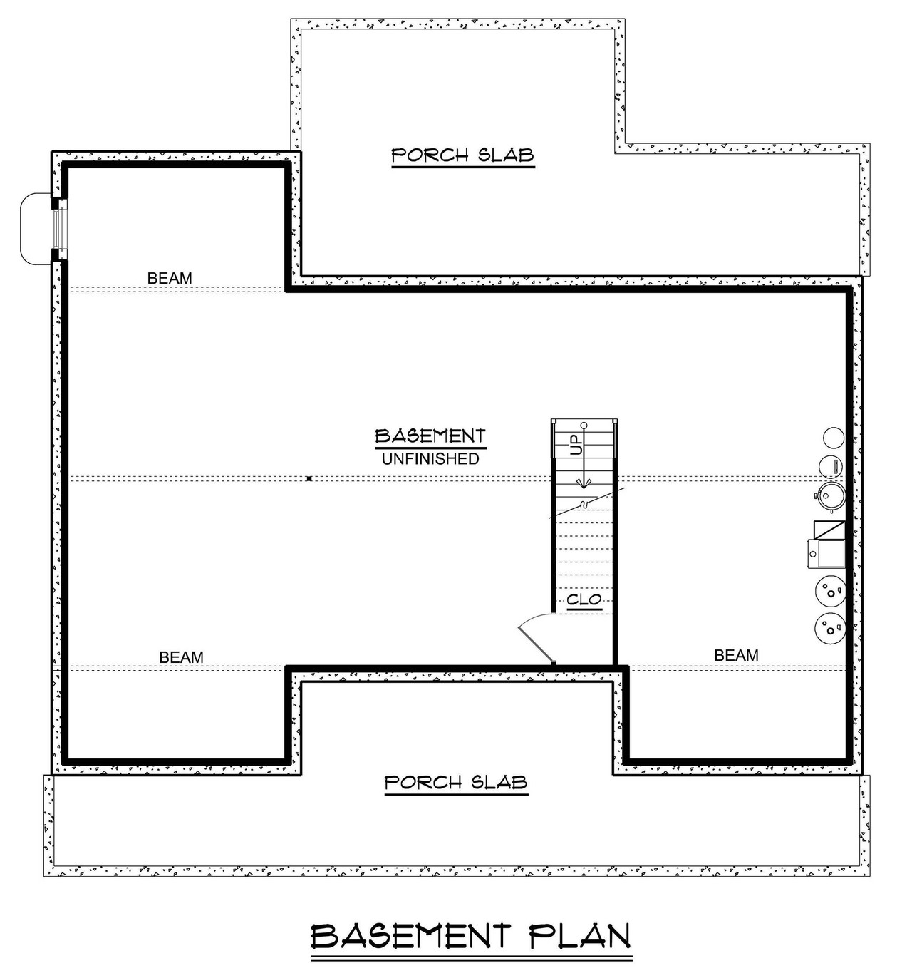 Ranch House Plan - 75228 - Basement Floor Plan