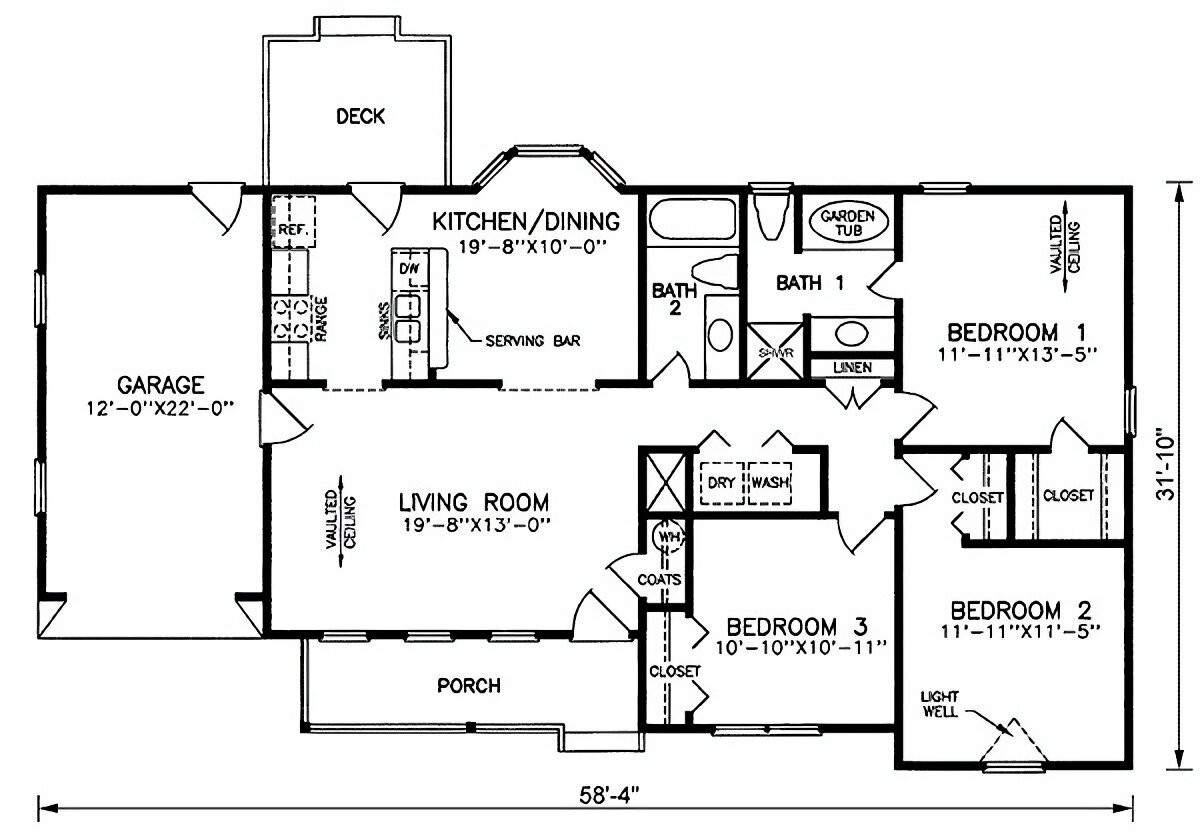 Traditional House Plan - Boise 2 13660 - 1st Floor Plan