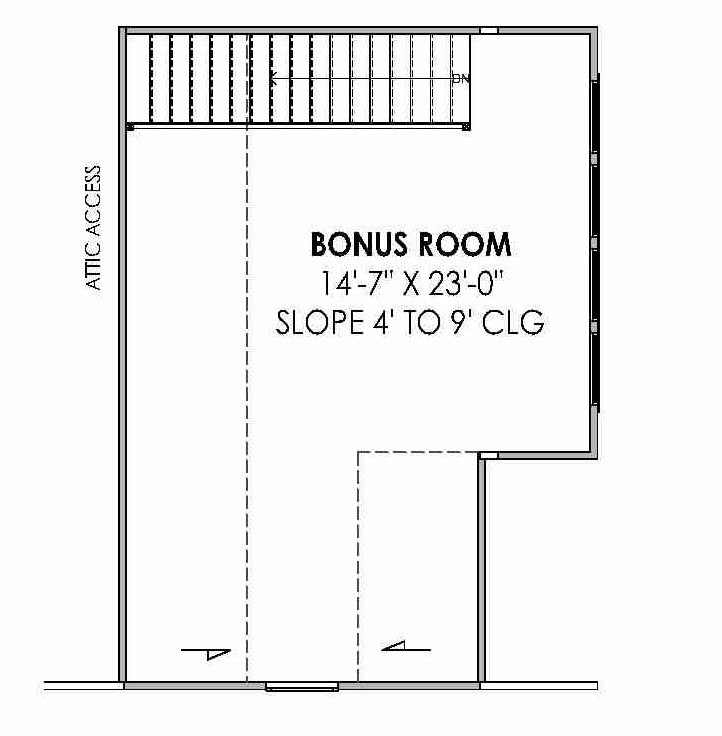 Secondary Image - Farmhouse House Plan - 74373 - 2nd Floor Plan