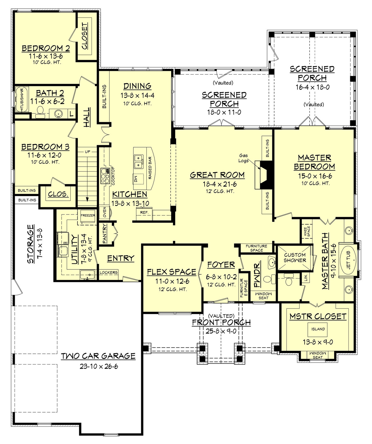 Craftsman House Plan - Keystone 18738 - 1st Floor Plan