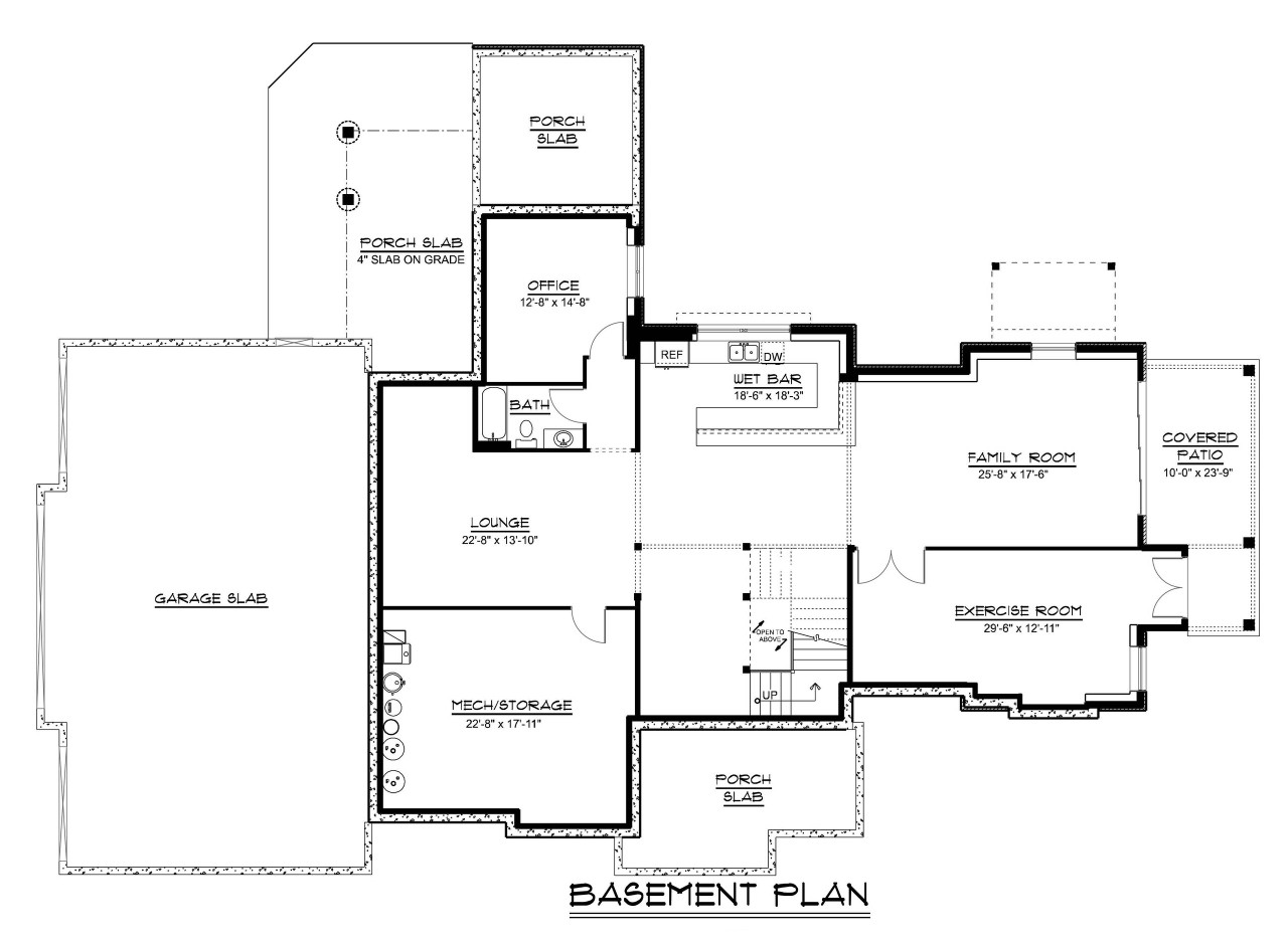 Country House Plan - 91779 - Basement Floor Plan