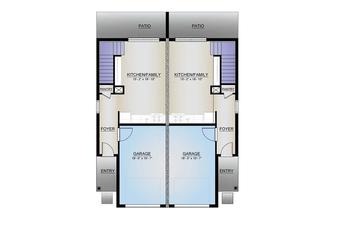 Modern House Plan - Monarch 1 44846 - 1st Floor Plan