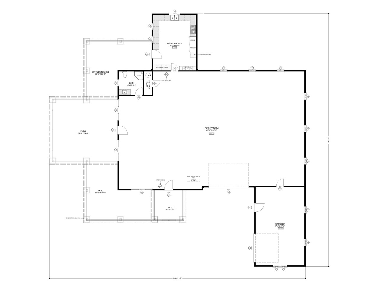 Farmhouse House Plan - The Fox & Elm 12610 - 1st Floor Plan