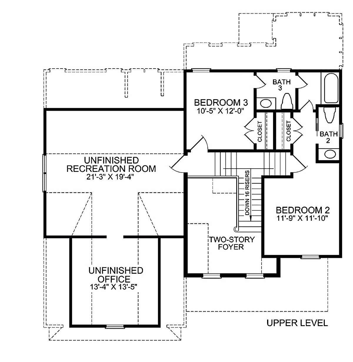 Craftsman House Plan - Trudy 51164 - 2nd Floor Plan