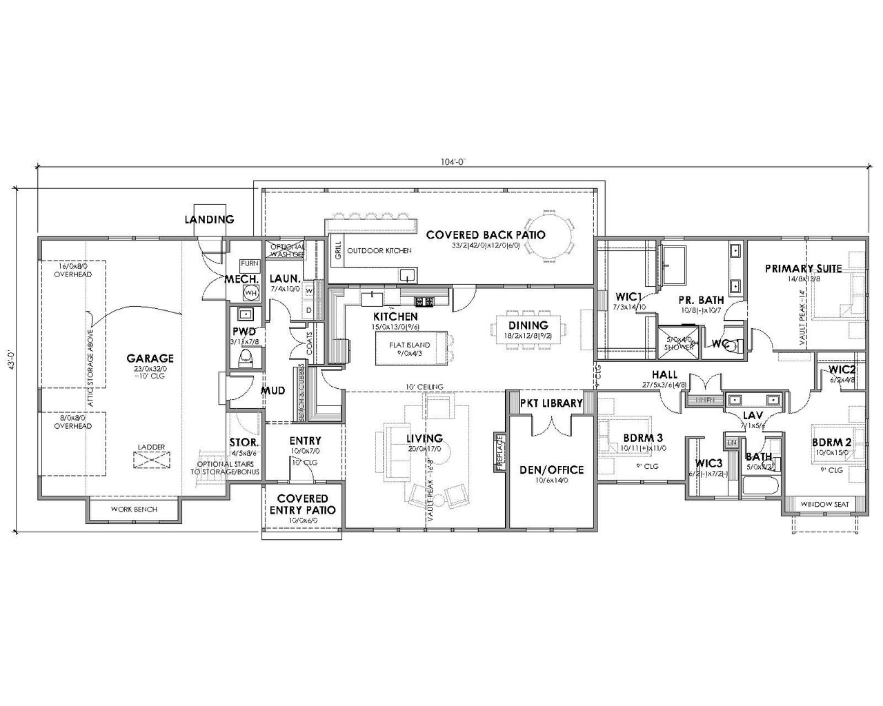 Farmhouse House Plan - McClellan III 87239 - 1st Floor Plan
