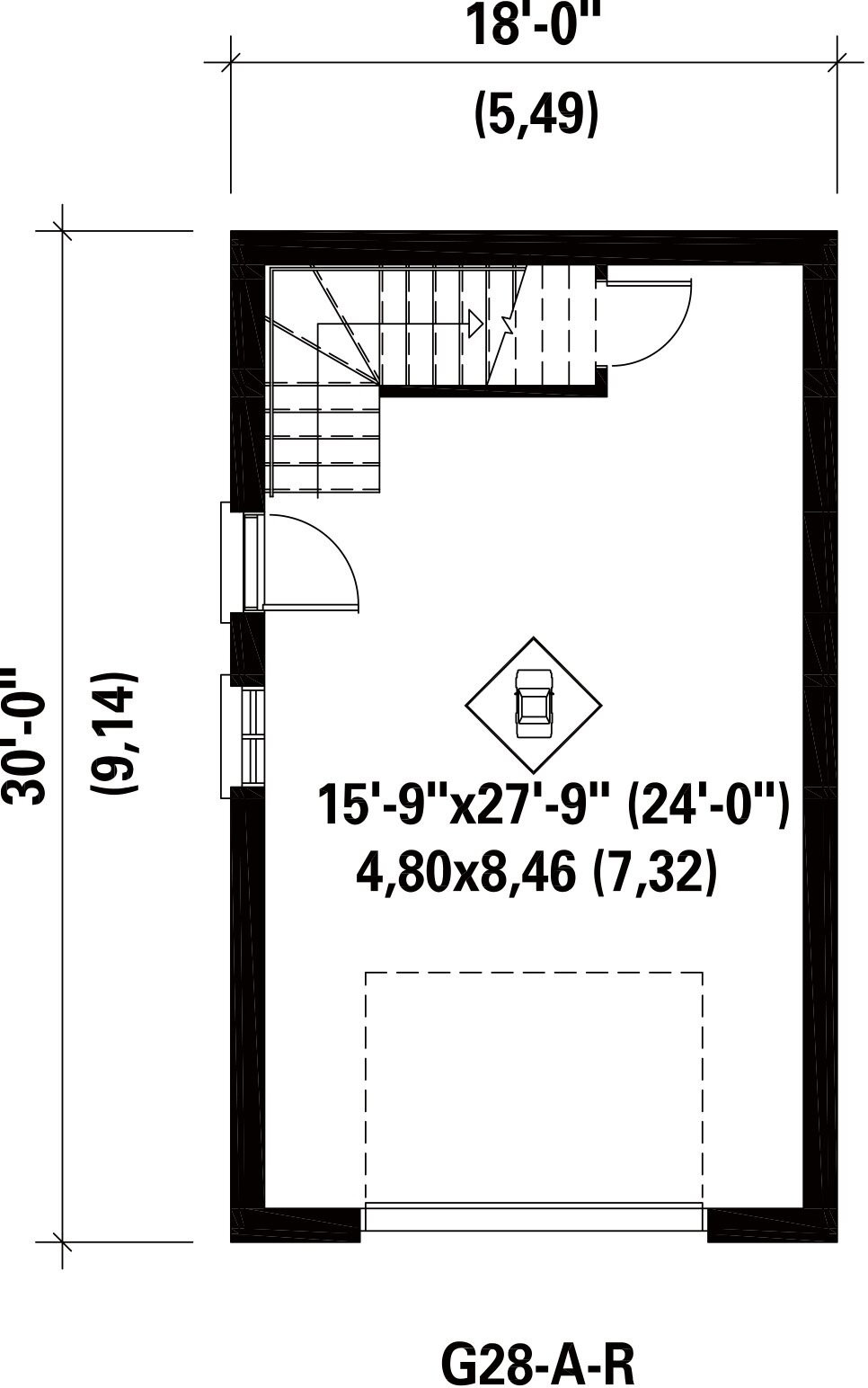 Cape Cod House Plan - 46916 - 1st Floor Plan