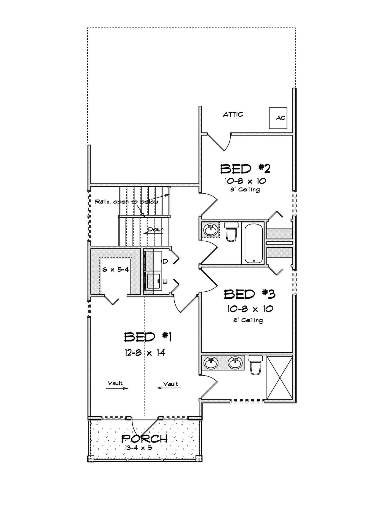 Cottage House Plan - 73125 - 2nd Floor Plan
