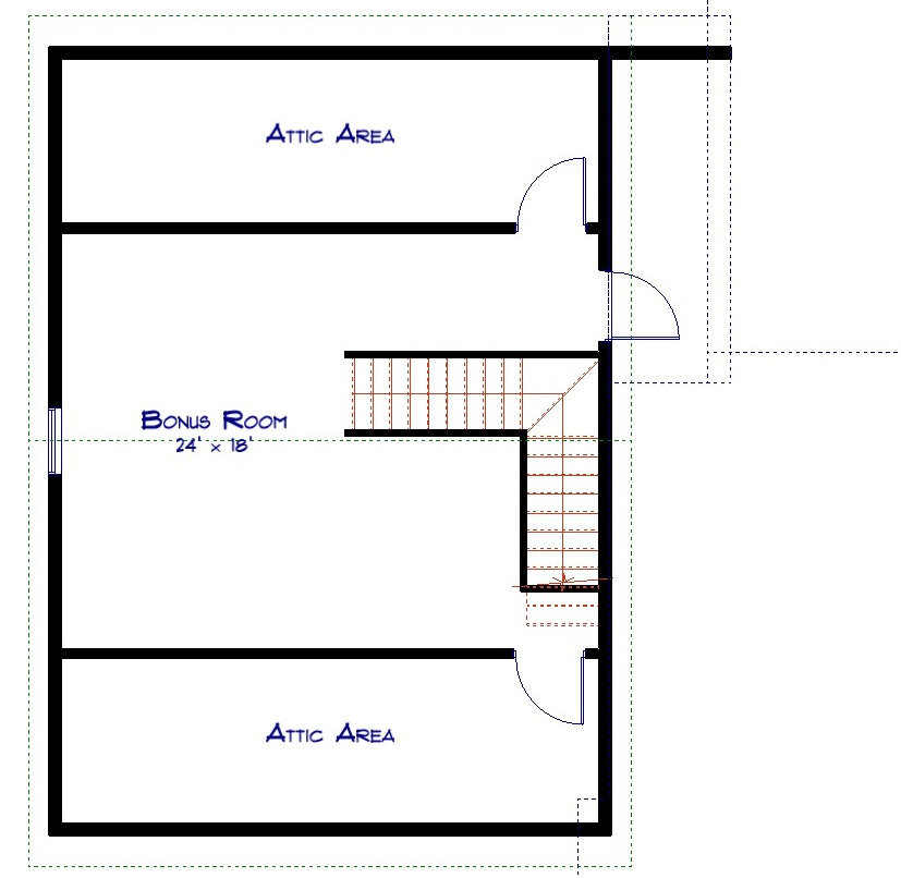 Craftsman House Plan - Lorence 53984 - 2nd Floor Plan