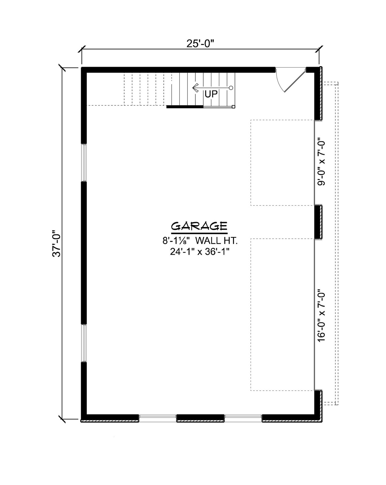 Modern House Plan - 64722 - 1st Floor Plan