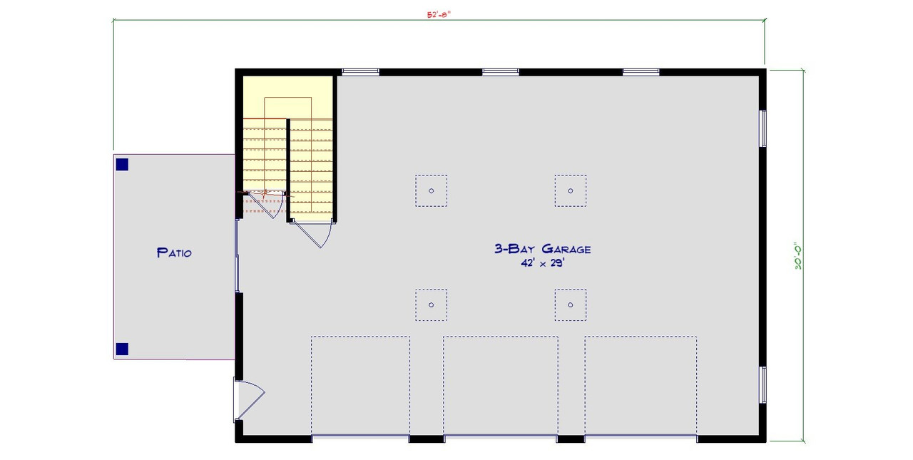 Country House Plan - Allison 23452 - 1st Floor Plan