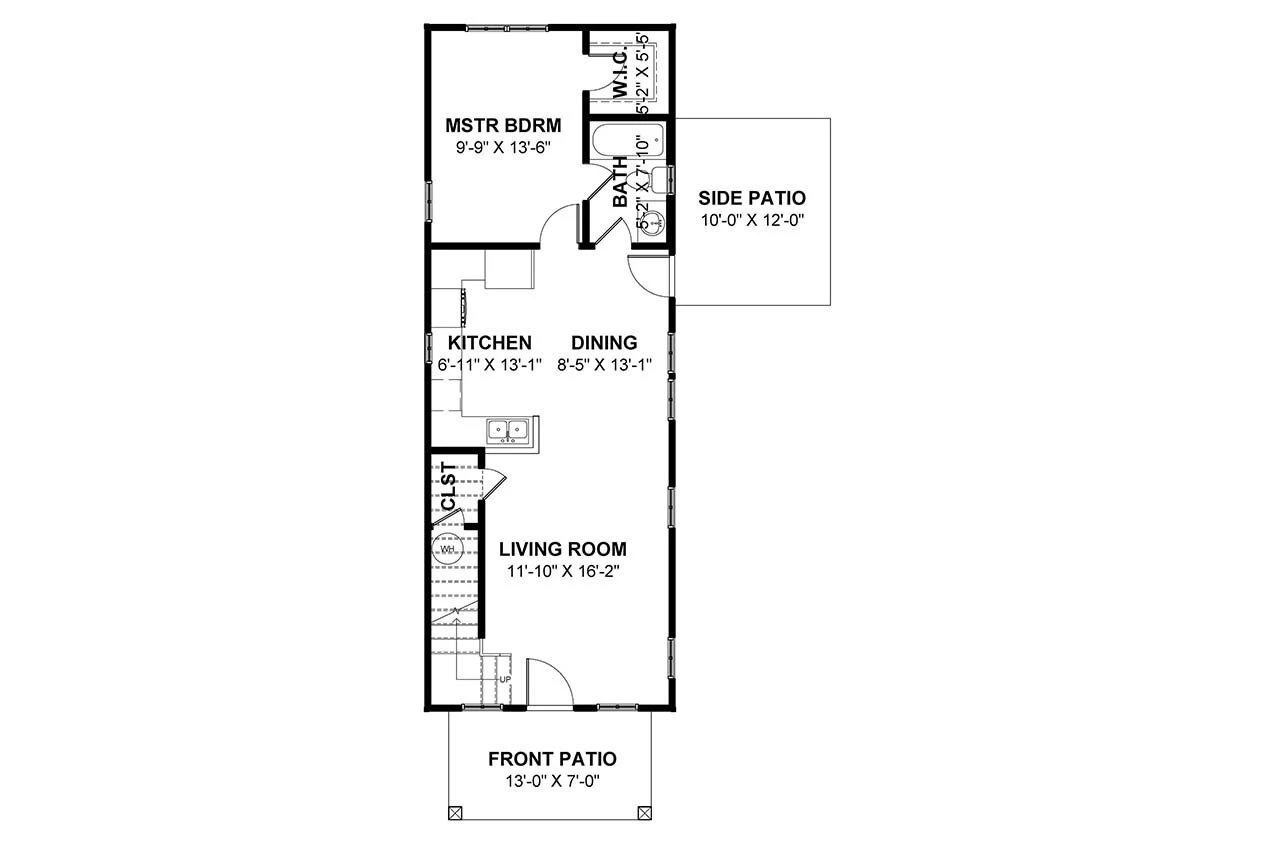 Country House Plan - Wood Alley 22586 - 1st Floor Plan
