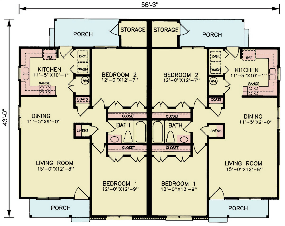 Bungalow House Plan - Holly 63805 - 1st Floor Plan