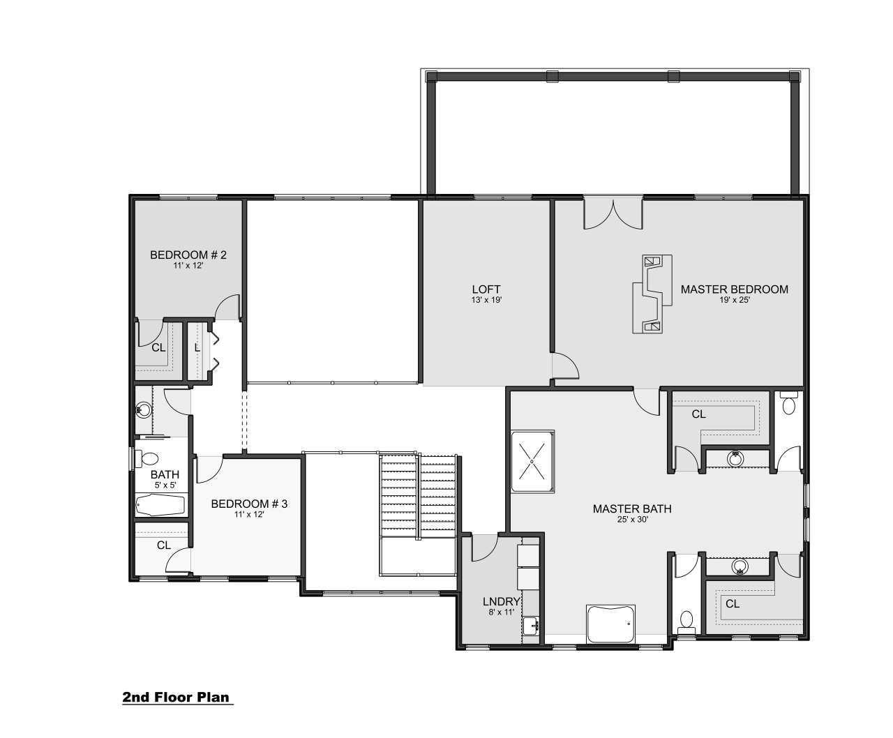 Craftsman House Plan - Elmont 53188 - 2nd Floor Plan