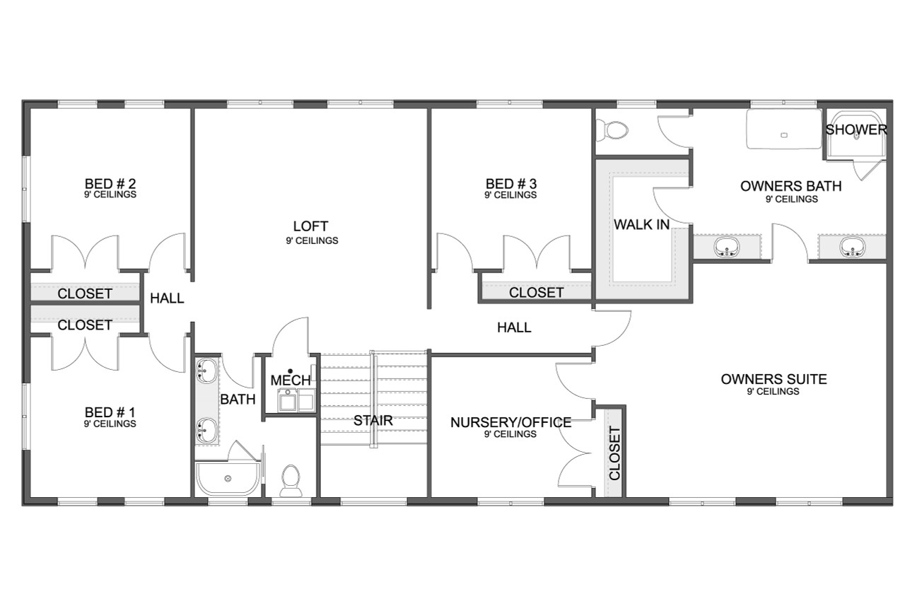 Craftsman House Plan - Phoenix Barndo 19631 - 2nd Floor Plan