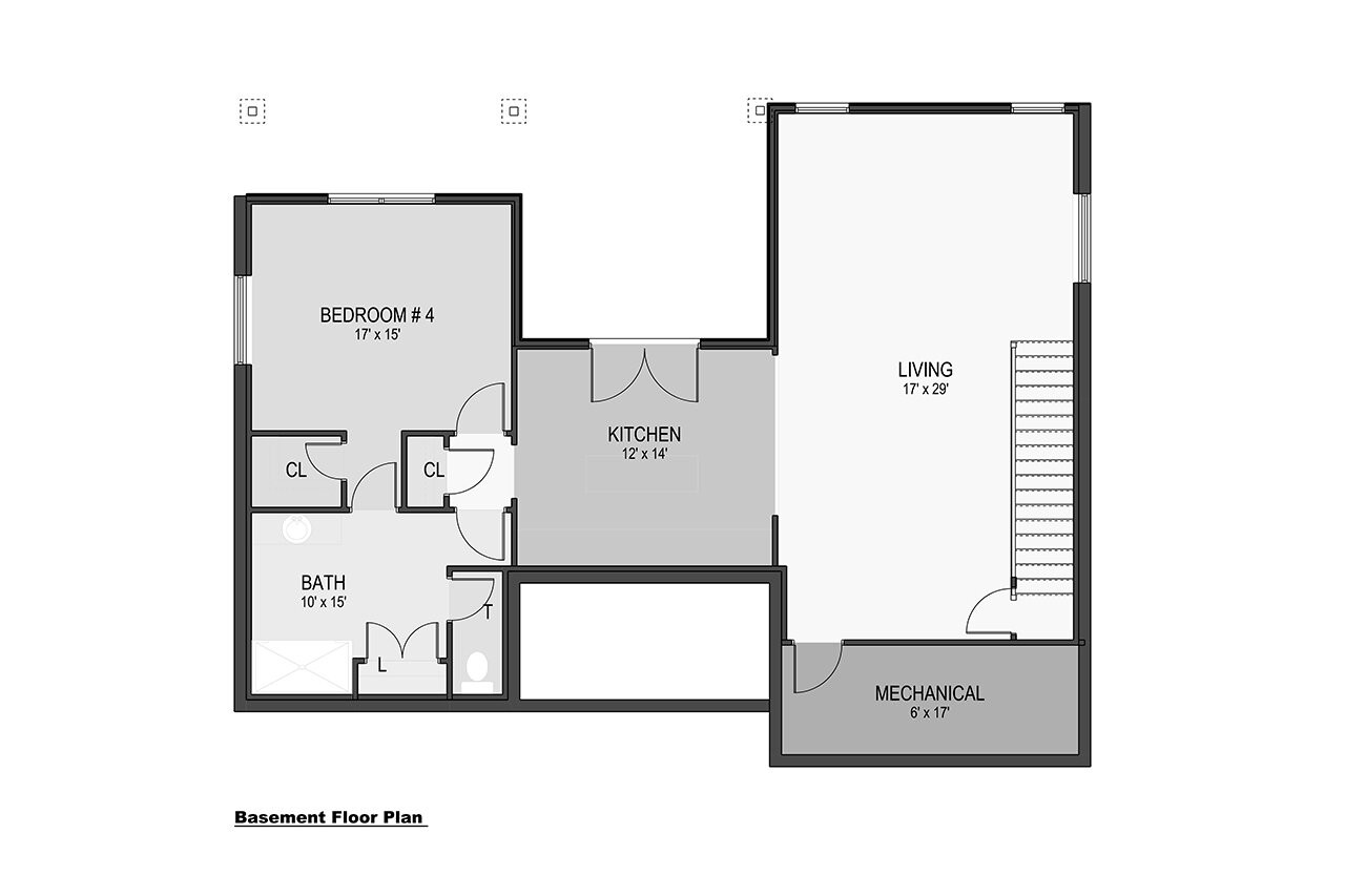 Farmhouse House Plan - Saint James 58466 - Basement Floor Plan