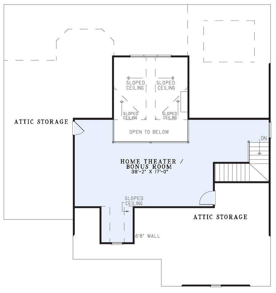 Secondary Image - Farmhouse House Plan - Quail Drive 63859 - 2nd Floor Plan