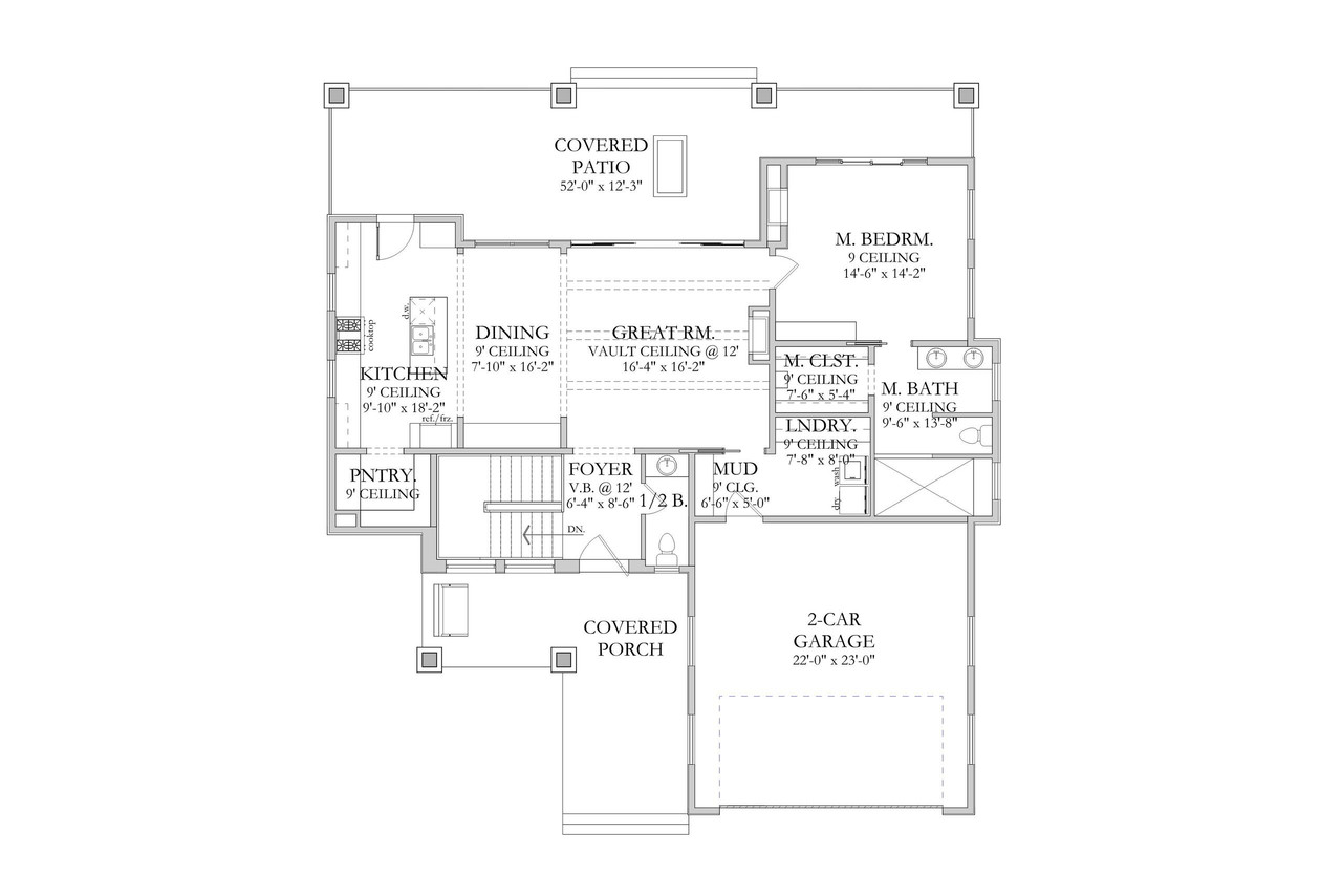 Contemporary House Plan - Alpine 81903 - 1st Floor Plan