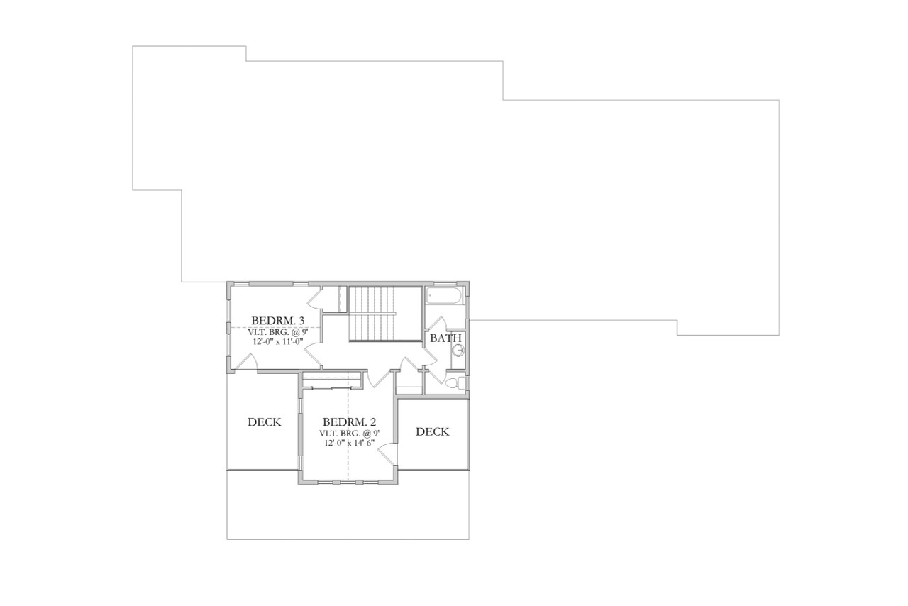 Secondary Image - Craftsman House Plan - Beckley 68087 - 2nd Floor Plan