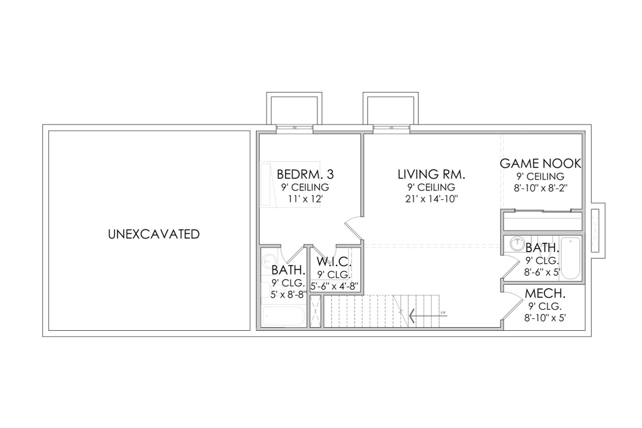 Contemporary House Plan - Bjorn 69666 - Basement Floor Plan