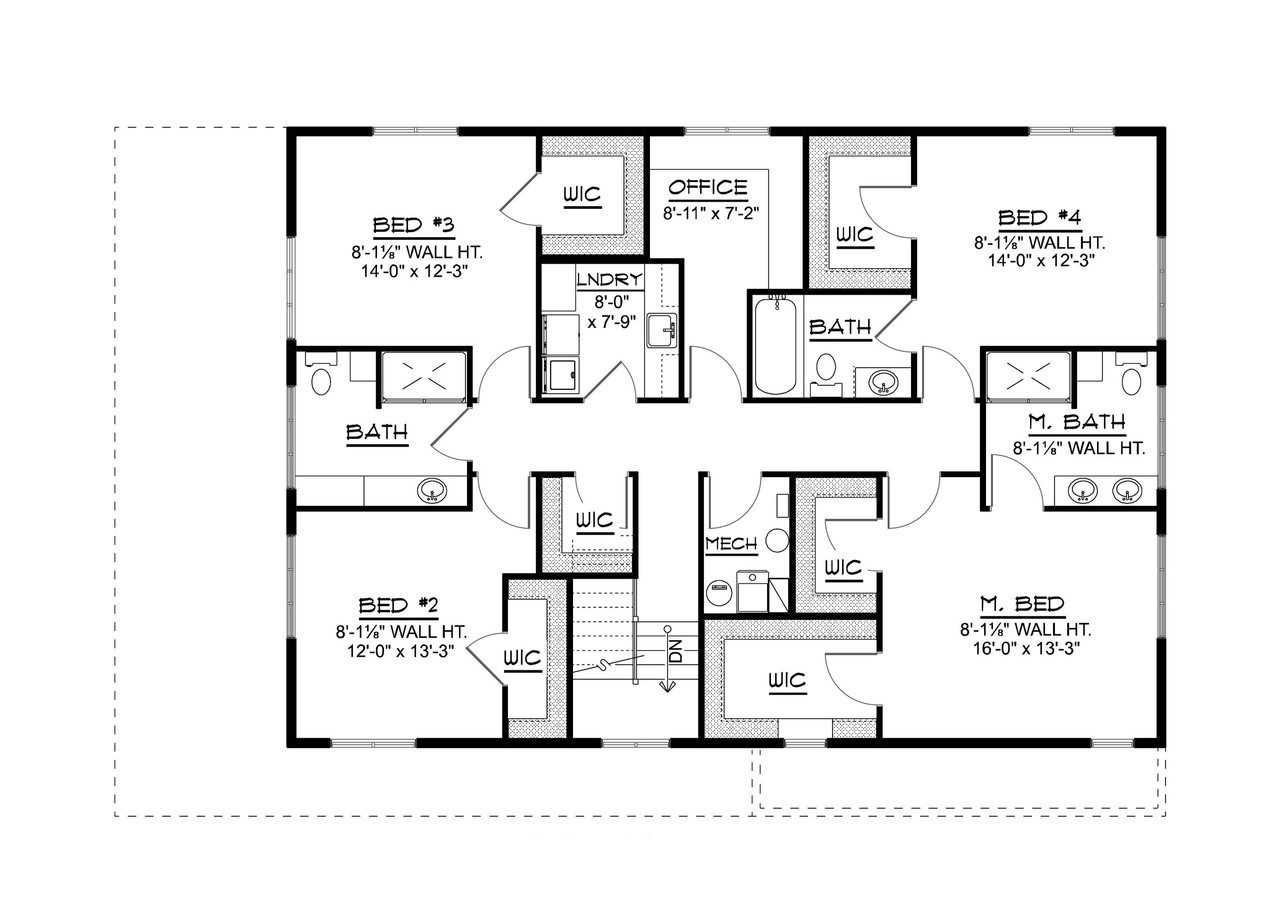 Farmhouse House Plan - 13019 - 2nd Floor Plan