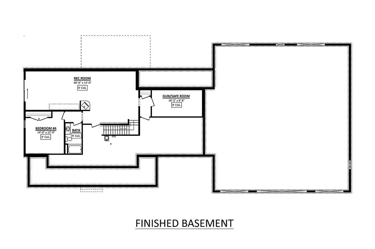 Farmhouse House Plan - 41060 - Optional Floor Plan