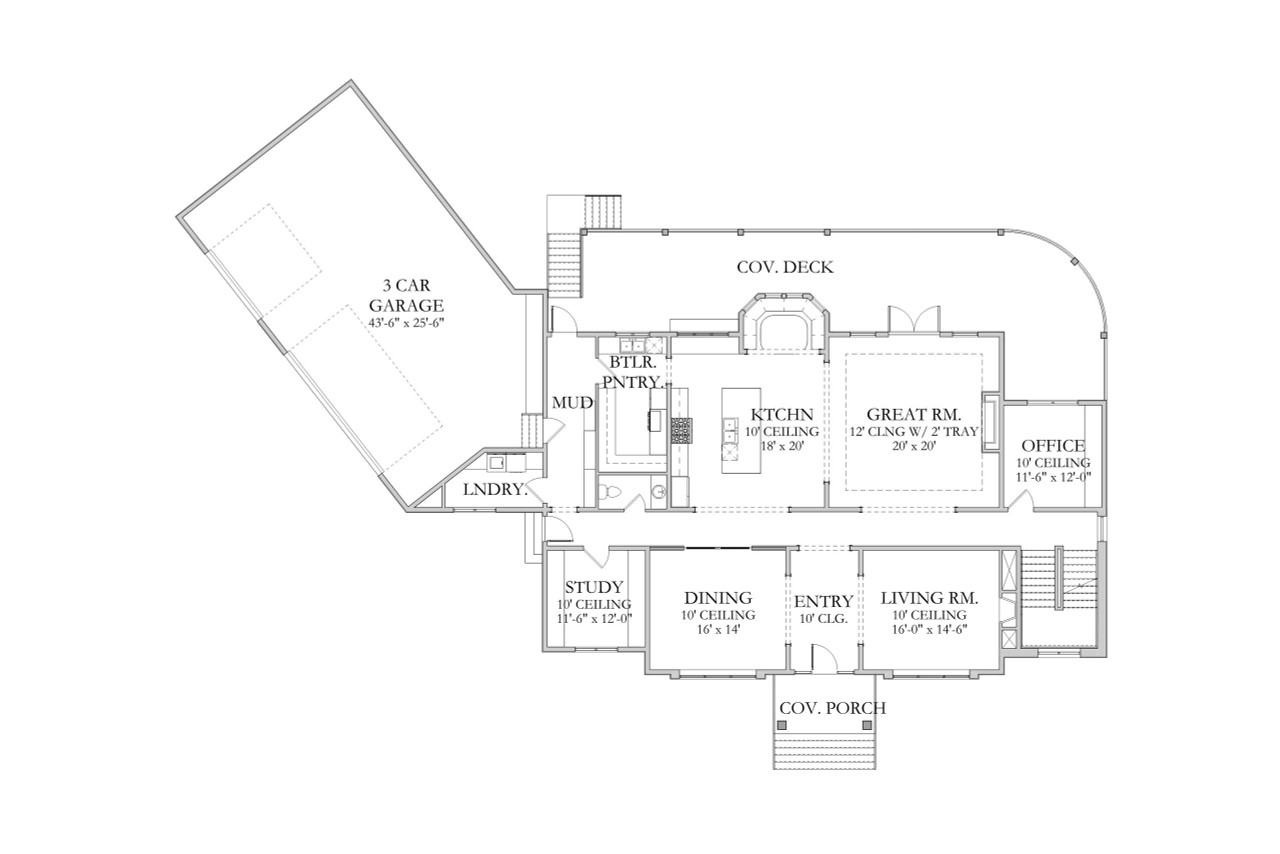 European House Plan - Birling 92528 - 1st Floor Plan