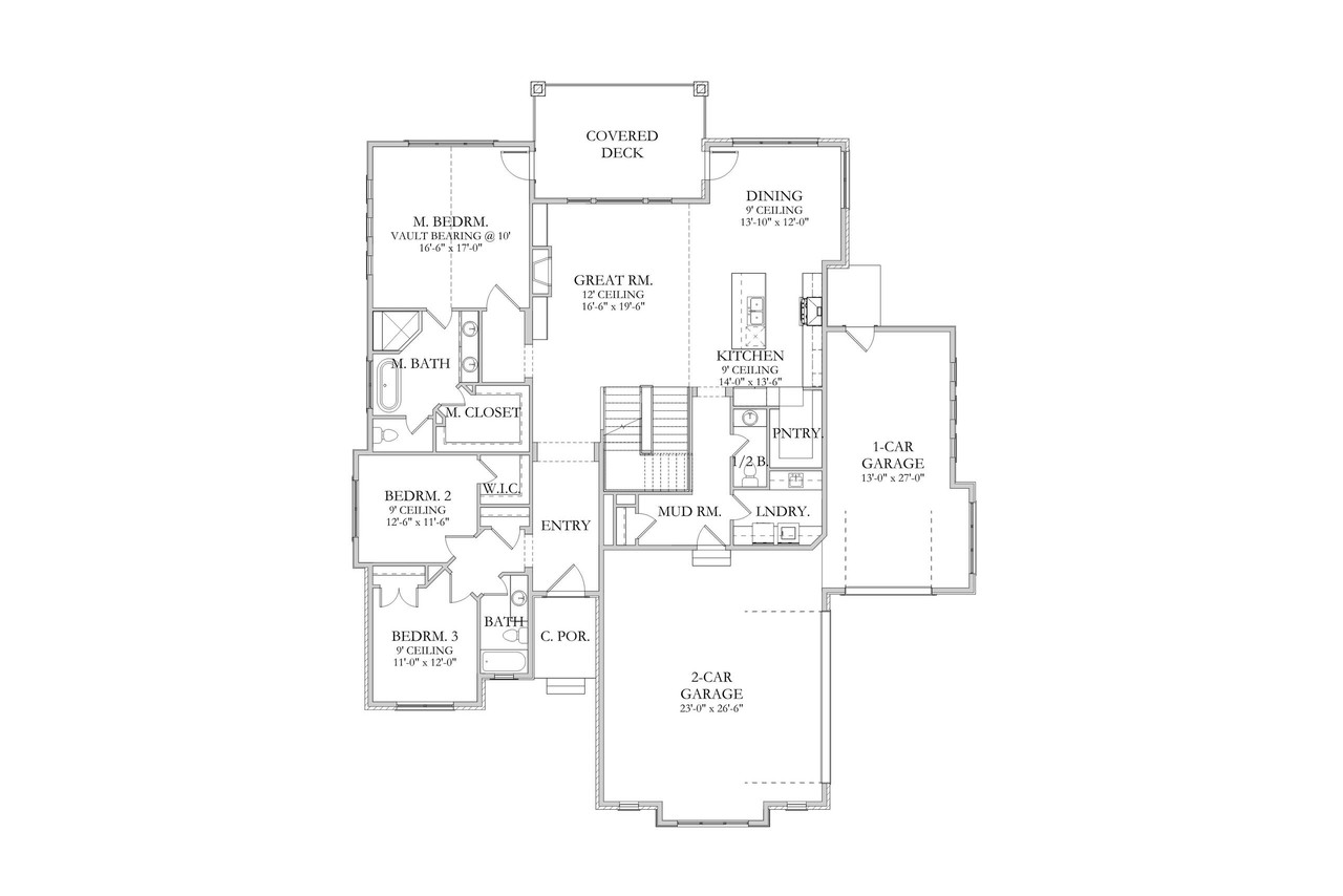 Modern House Plan - Boston 10988 - 1st Floor Plan