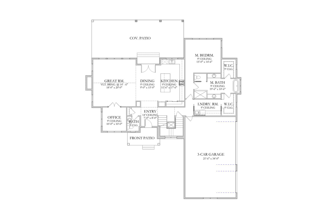Tudor House Plan - Brighton 81175 - 1st Floor Plan