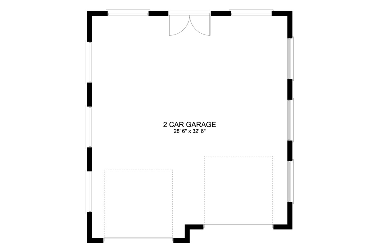 Traditional House Plan - Barker Garage 17391 - 1st Floor Plan