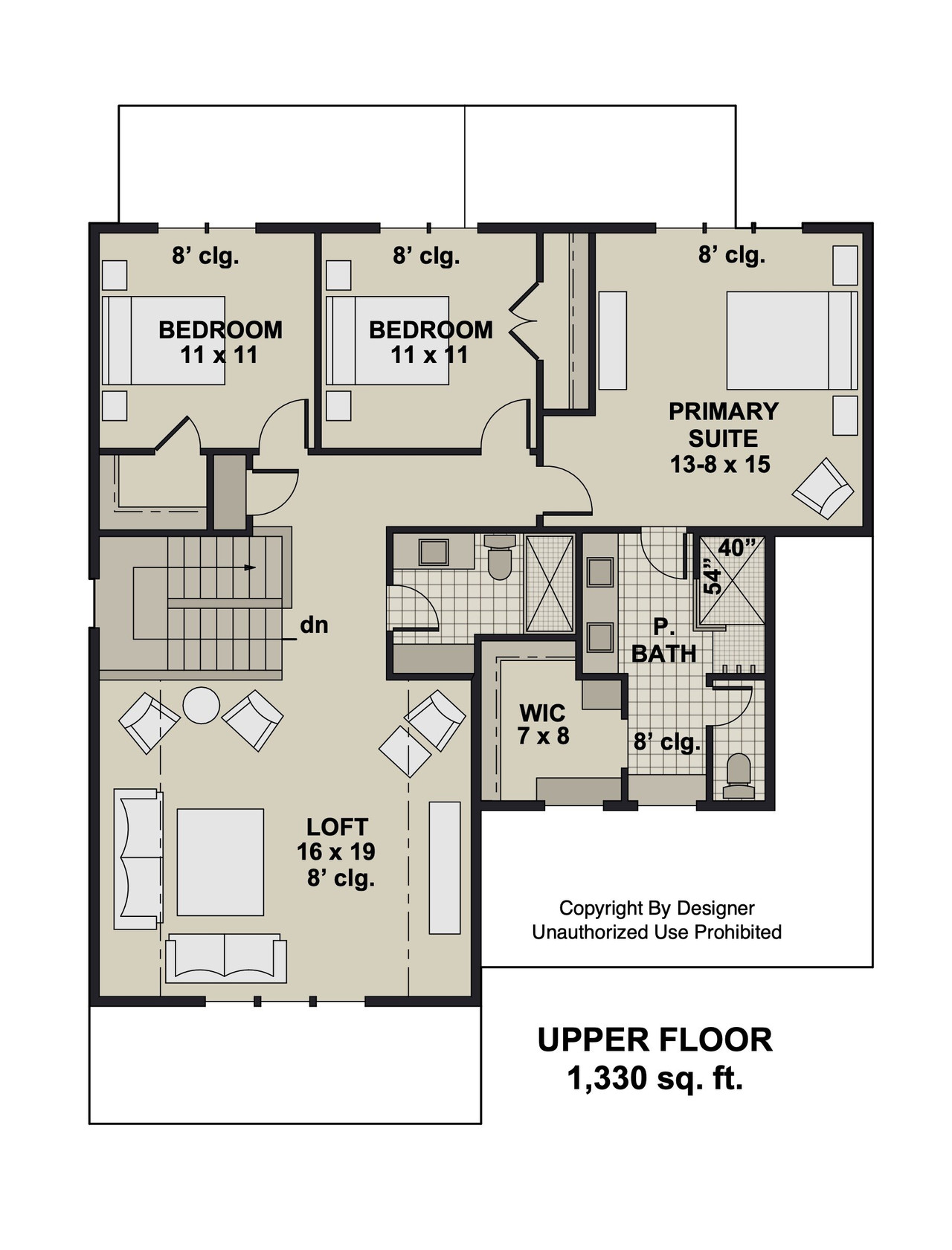 Bungalow House Plan - Arbor Creek 34930 - 2nd Floor Plan