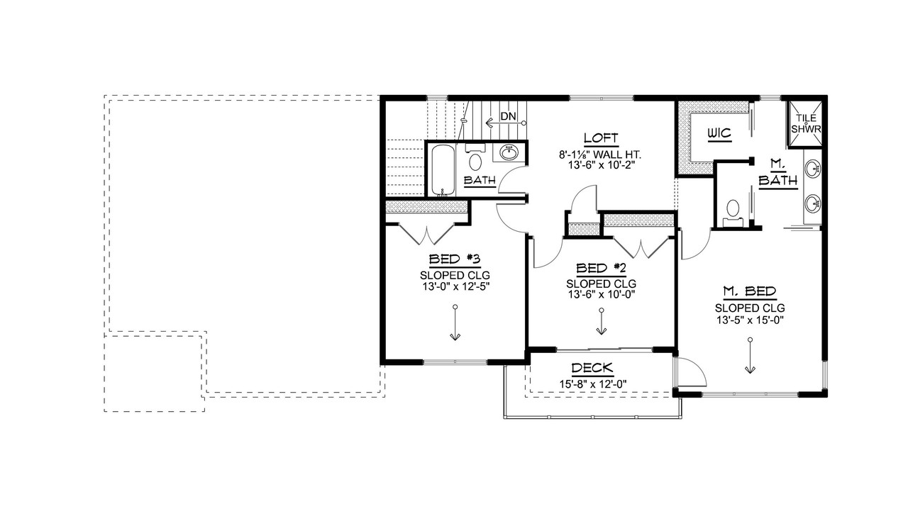 Modern House Plan - 17595 - 2nd Floor Plan