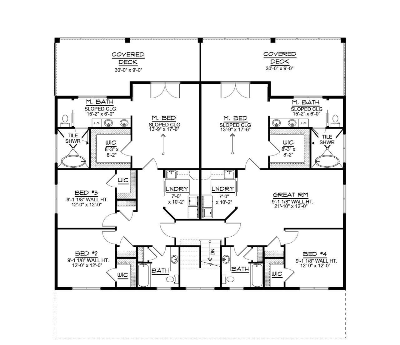 Contemporary House Plan - 52184 - 2nd Floor Plan