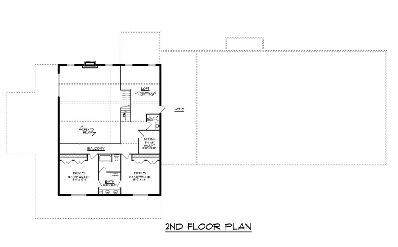 Farmhouse House Plan - 76388 - 2nd Floor Plan