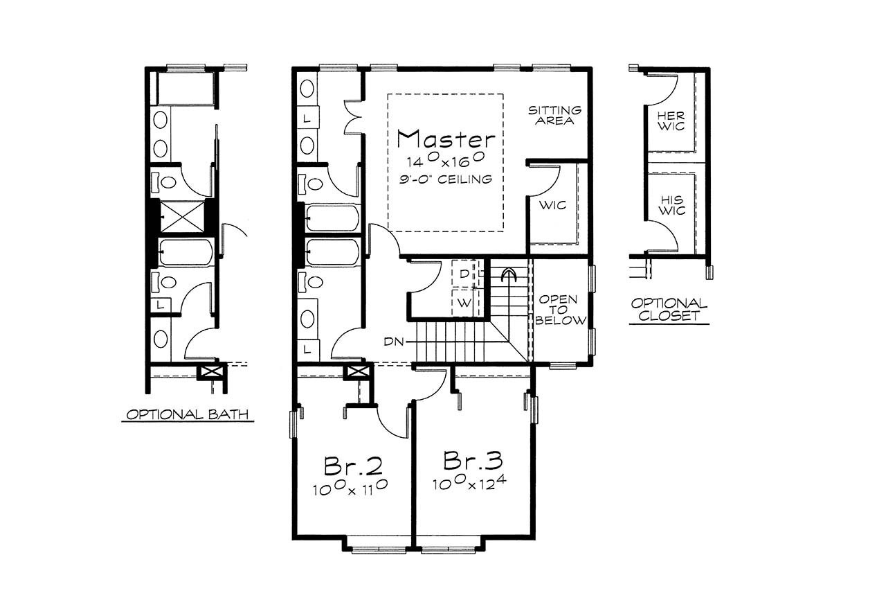 Farmhouse House Plan - Spencer 42221 - 2nd Floor Plan