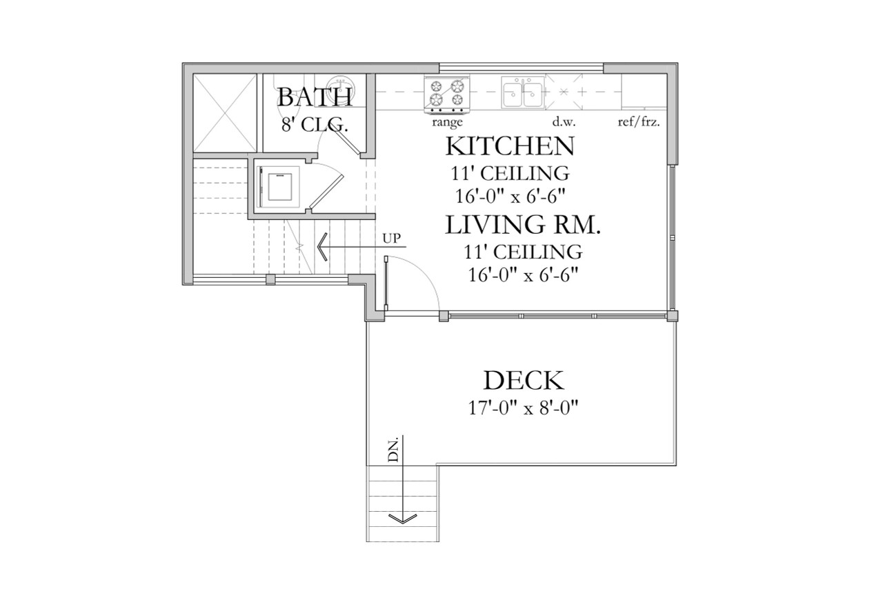 Modern House Plan - Irvine 86514 - 1st Floor Plan