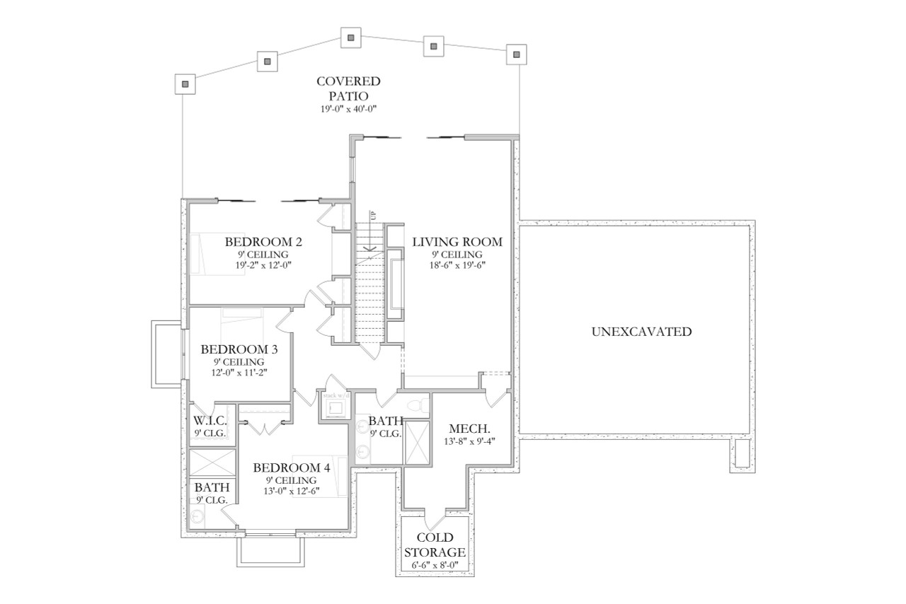 Modern House Plan - Marley 70324 - Basement Floor Plan