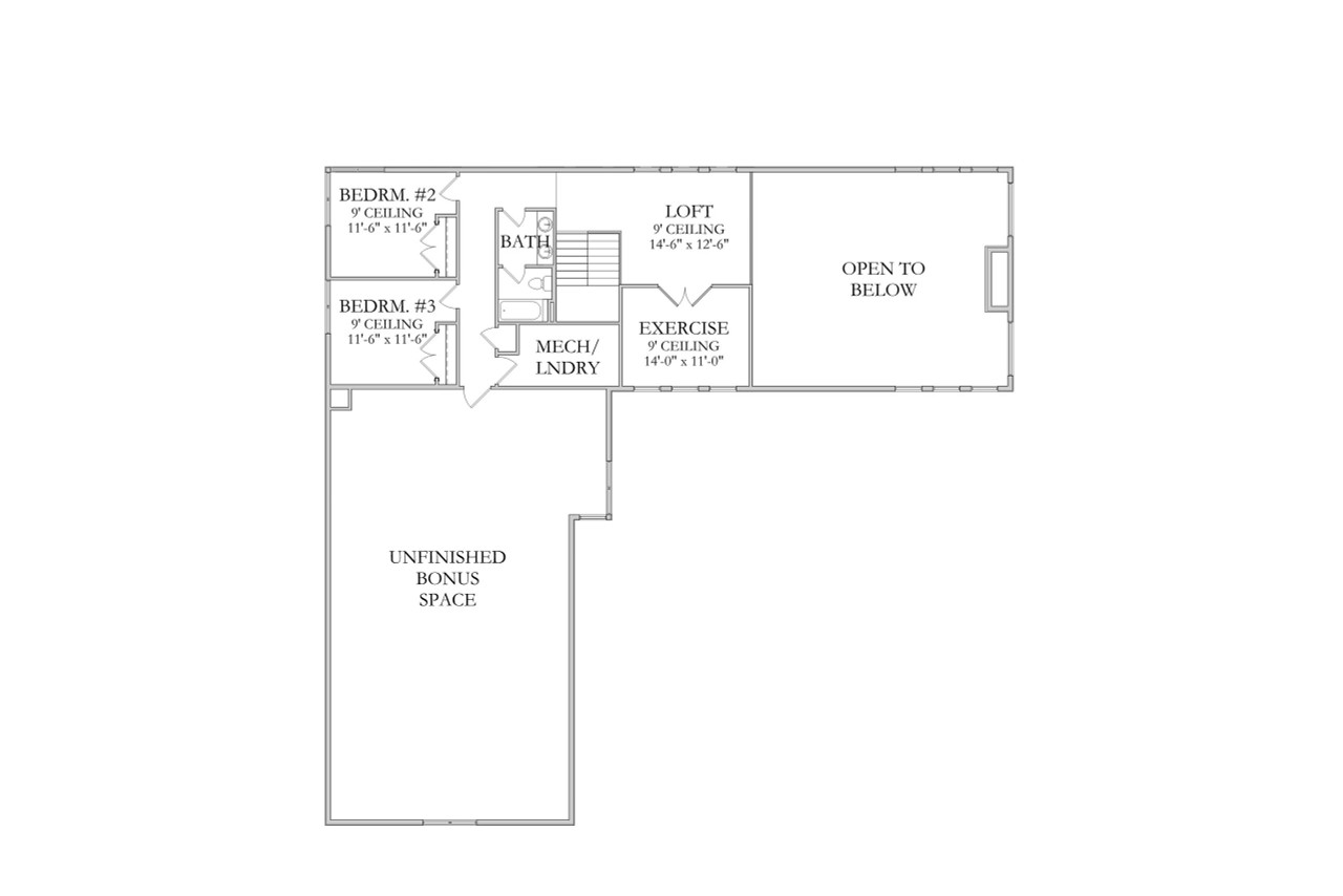 Mountain Rustic House Plan - Monteverde 98461 - 2nd Floor Plan