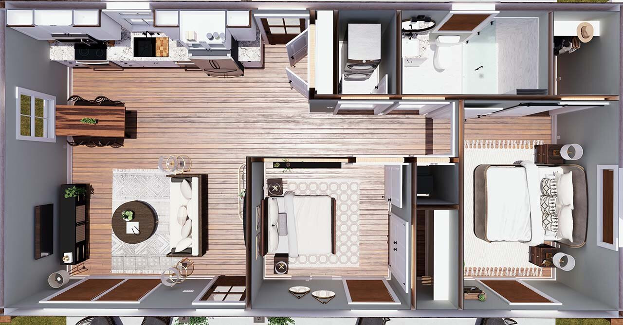 Southern House Plan - Plan #90218 - Aerial View - Other Floor Plan