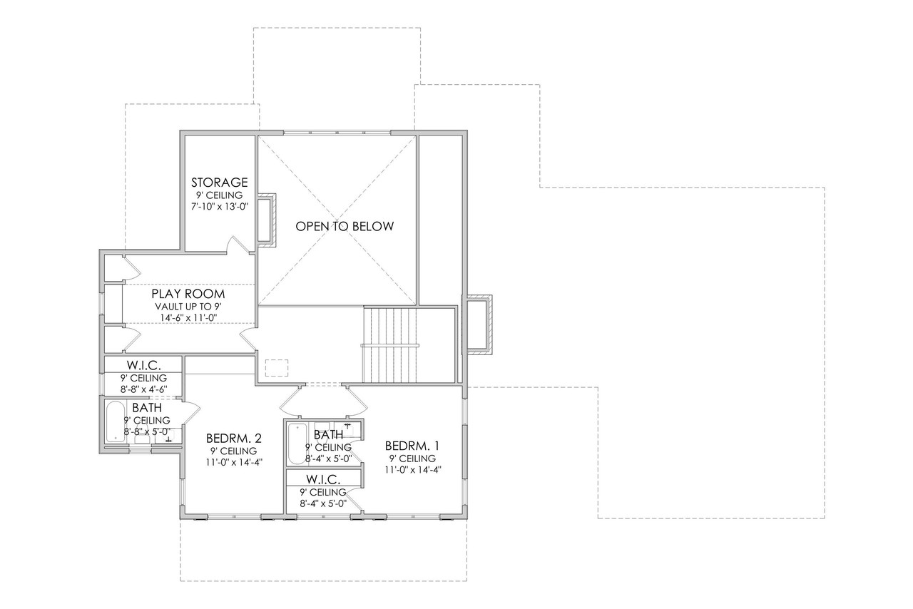Secondary Image - Farmhouse House Plan - Loveland 60329 - 2nd Floor Plan