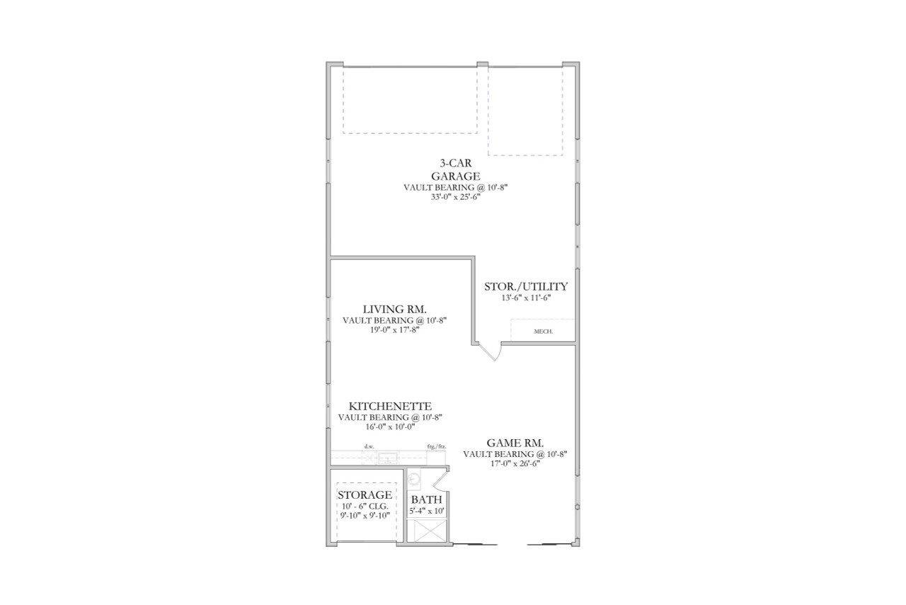 Contemporary House Plan - Mammoth 14721 - 1st Floor Plan