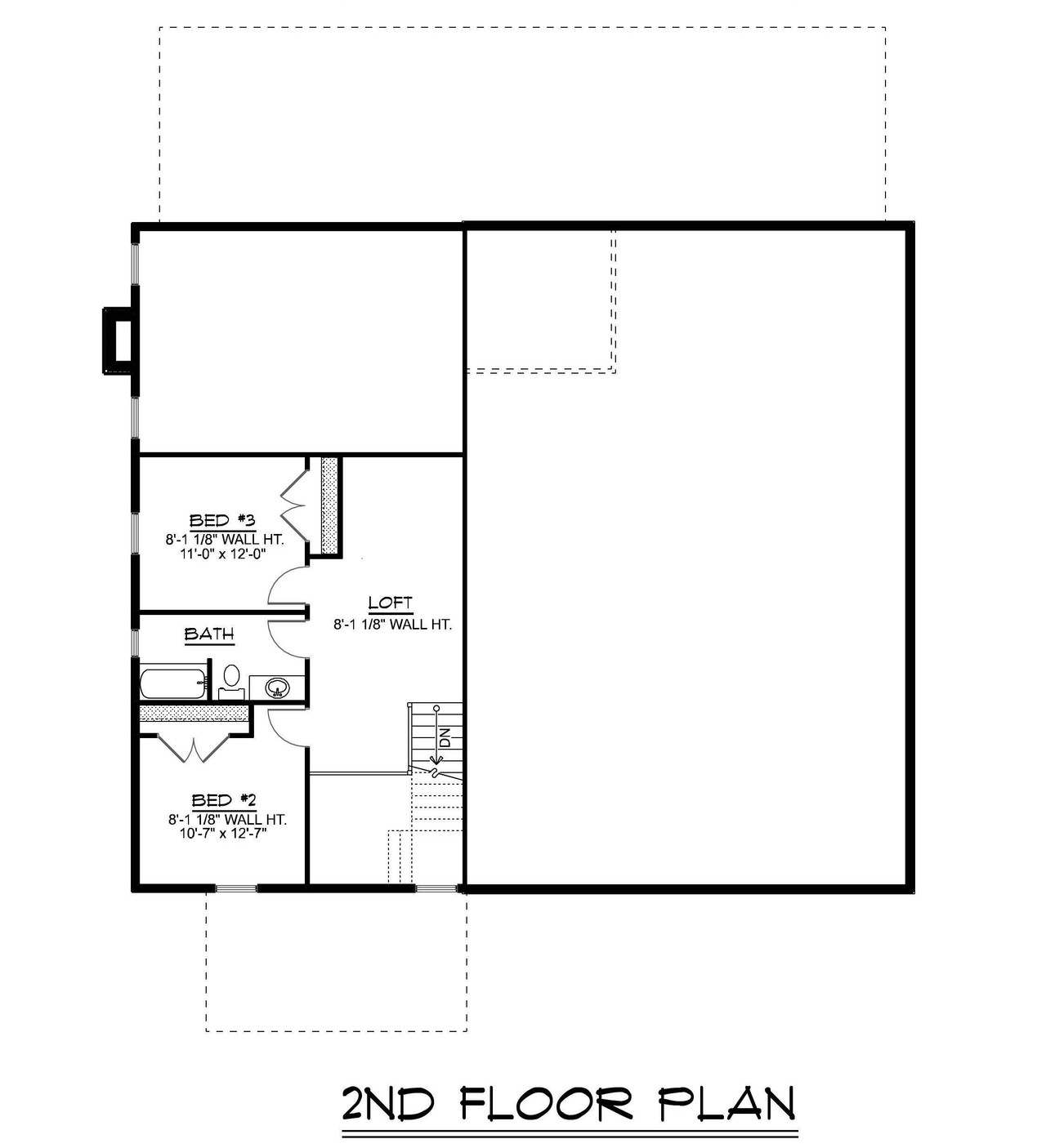 Secondary Image - Modern House Plan - 35134 - 2nd Floor Plan