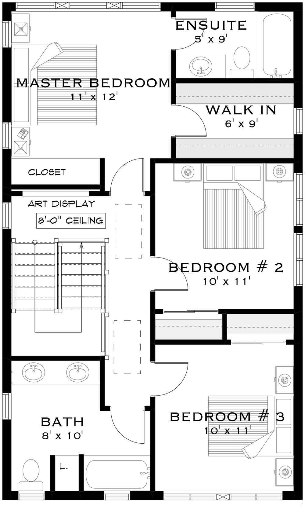Craftsman House Plan - Jude Place 47984 - 2nd Floor Plan