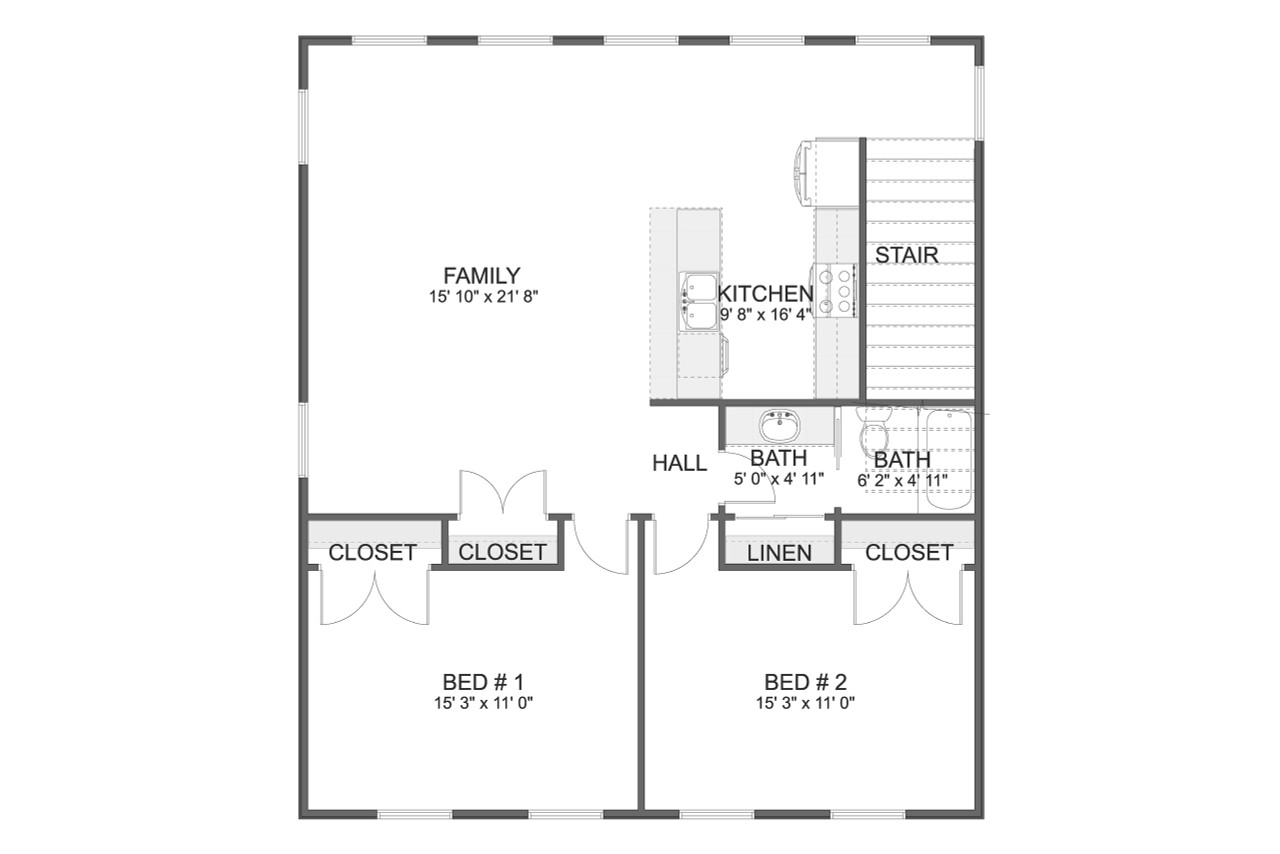 Secondary Image - Country House Plan - Kade 51118 - 2nd Floor Plan
