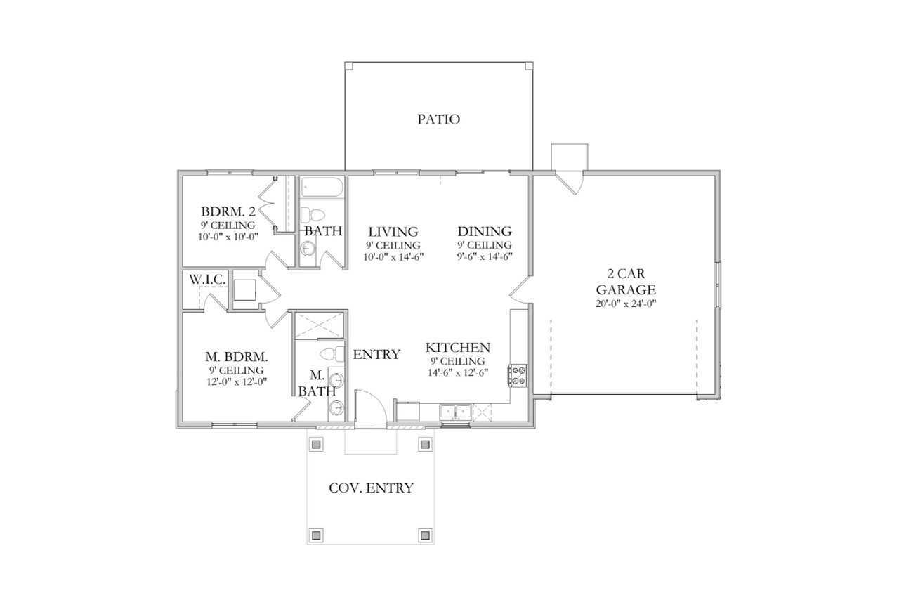 Craftsman House Plan - Altamonte 27681 - 1st Floor Plan
